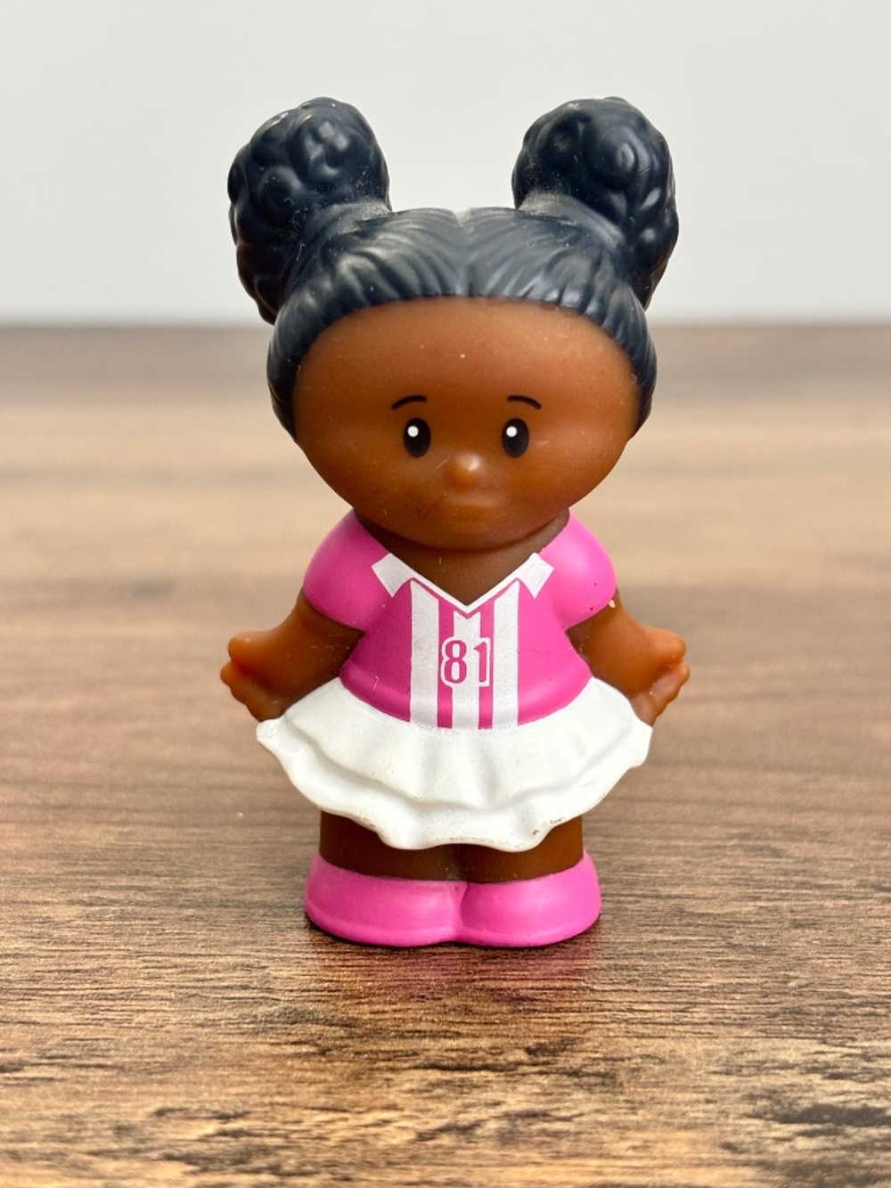 Fisher Price Little People Tessa Pink White Uniform Jersey #81 Toy Figure 2012